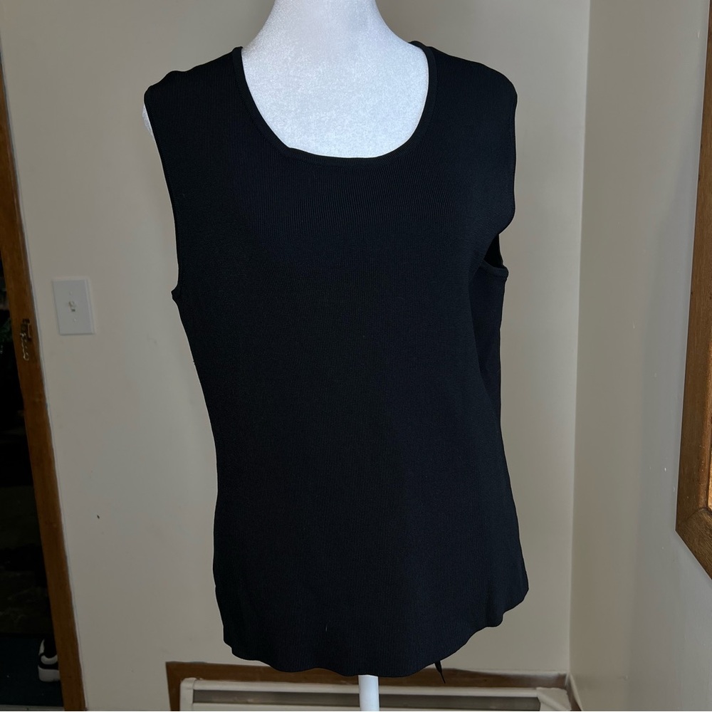 Vertigo Paris Black rayon‎ Tank Top size XL